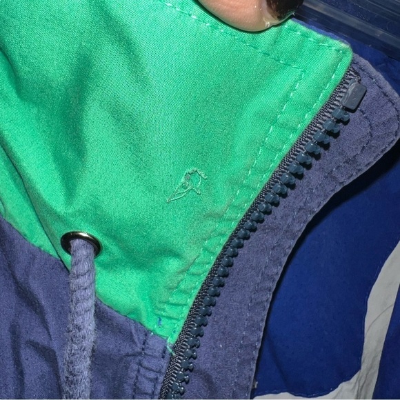 London Fog Vintage Men’s Color Block Jacket Windbreaker With Built In Hood Med - Picture 15 of 15